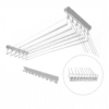 Varal de Teto Individual 80cm x 10 Varetas - Em Alumínio Branco